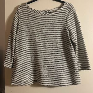 LOFT boxy striped top